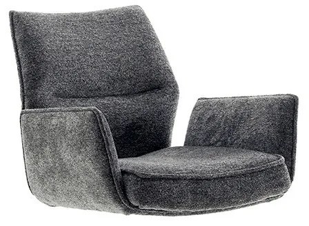 Bali Καρεκλα Relax Μαύρη + Υποπόδιο 83x86x102 cm