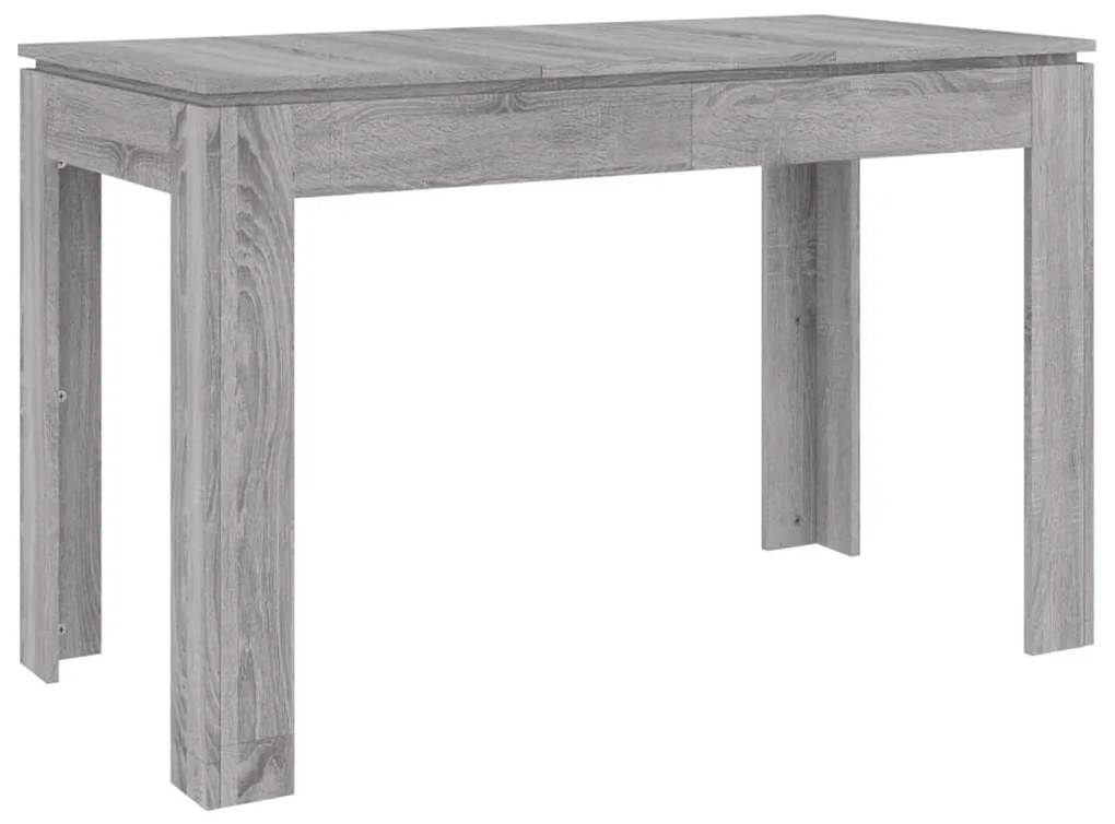 vidaXL Τραπεζαρία Γκρι Sonoma 120 x 60 x 76 εκ. από Επεξεργασμένο Ξύλο