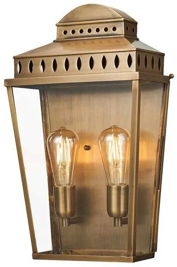 Απλίκα Φωτιστικό Τοίχου 2xE27 60W IP44 Ορείχαλκος Mansion House MANSION-HOUSE-L-BR Elstead Lighting MANSION-HOUSE-L-BR Ορείχαλκος