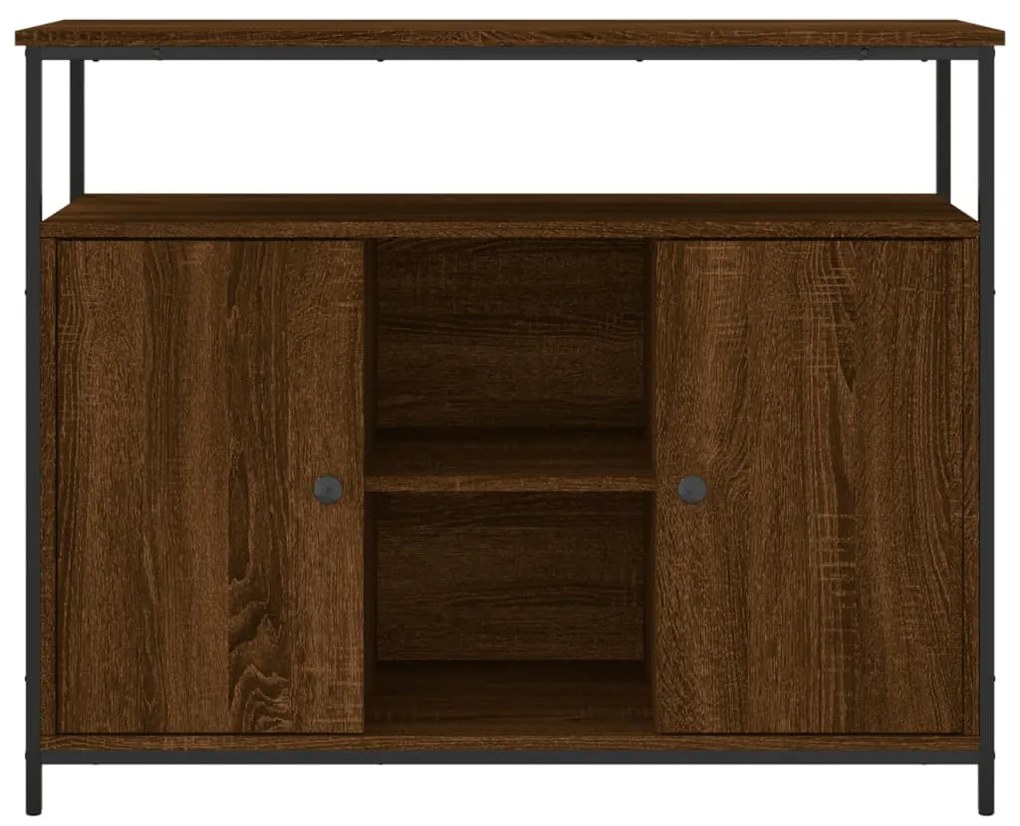 vidaXL Συρταριέρα Καφέ Δρυς 100x35x80 εκ. από Επεξεργασμένο Ξύλο