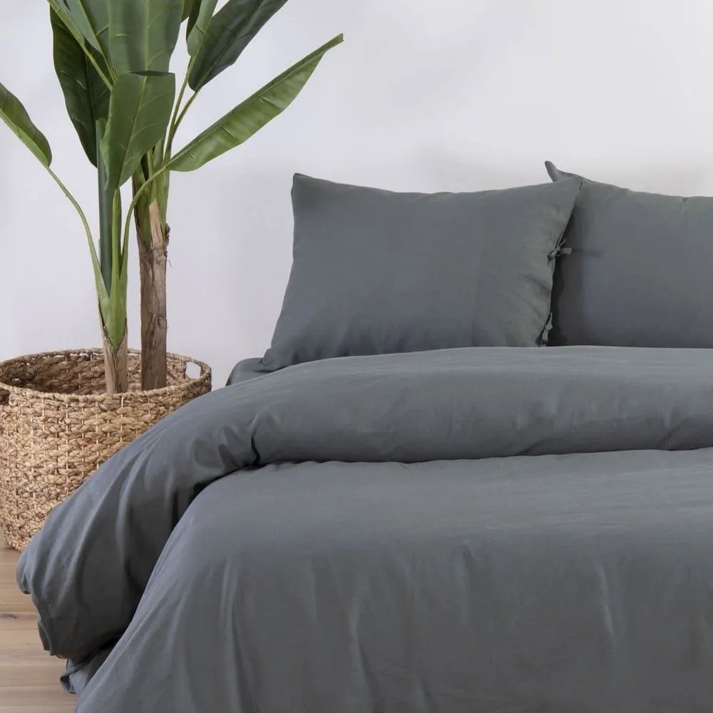 Σεντόνι Cotton-Linen Green Nef-Nef King Size 270x280cm Βαμβάκι-Λινό