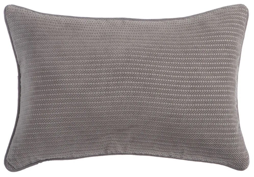 Βελουτέ Διακοσμητικό Μαξιλάρι (35x50) Nef-Nef Homeware Santana Γκρι