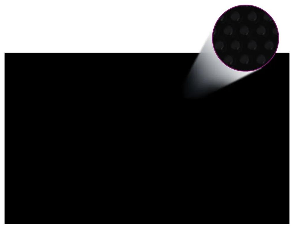 Κάλυμμα Πισίνας Ηλιακό Μαύρο/Μπλε 1000x600 εκ. Πολυαιθυλένιο - Μαύρο