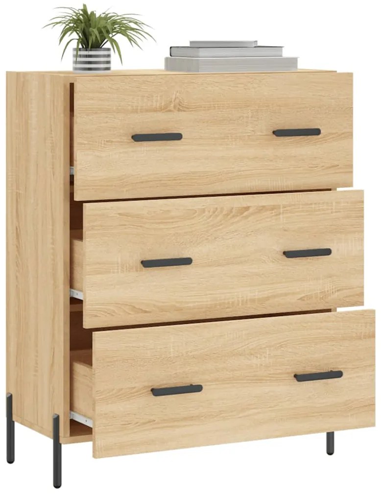 vidaXL Ντουλάπι Sonoma Δρυς 69,5 x 34 x 90 εκ. από Επεξεργασμένο Ξύλο