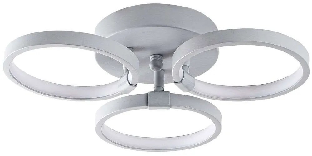 Φωτιστικό Οροφής - Πλαφονιέρα Halk 119FRS1540 37x32x9cm Led 18W 3000K Grey Opviq