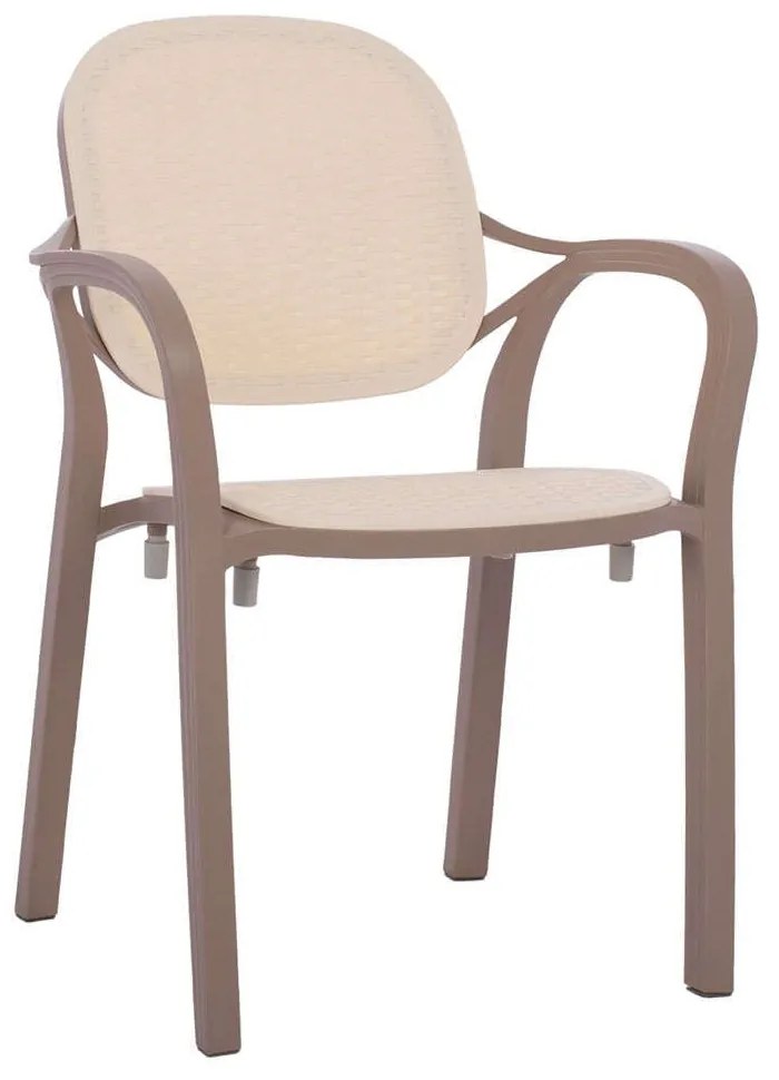 Πολυθρόνα HM5820.02 57x57x83cm Cappuccino-Beige