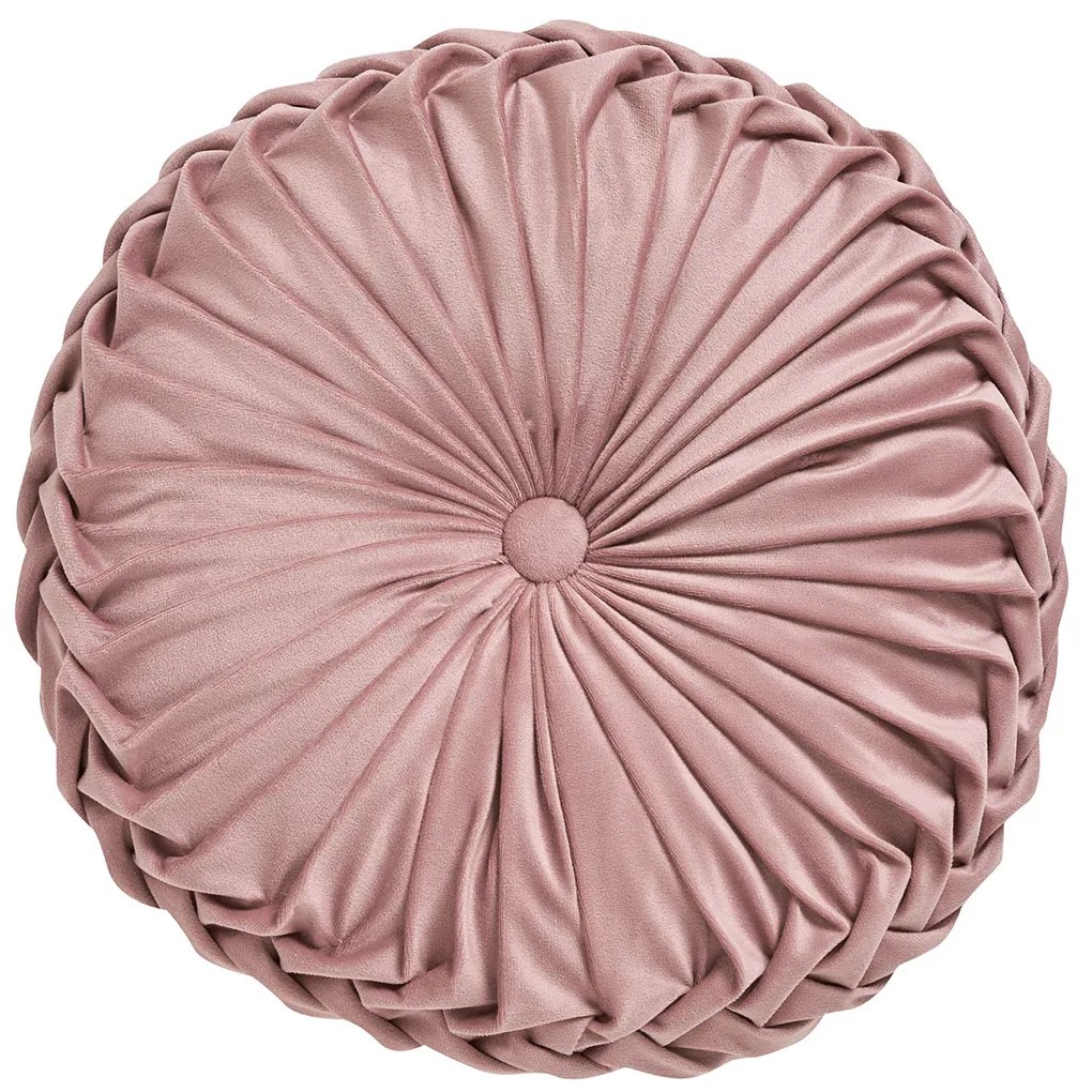 Βελουτέ Διακοσμητικό Μαξιλάρι (Φ40) Das Home Cushions 0245 Pink