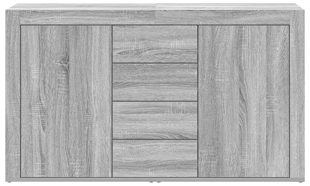 vidaXL Πλαϊνό γραφείο Γκρι sonoma 120 x 36 x 69 εκ Επεξεργασμένο ξύλο