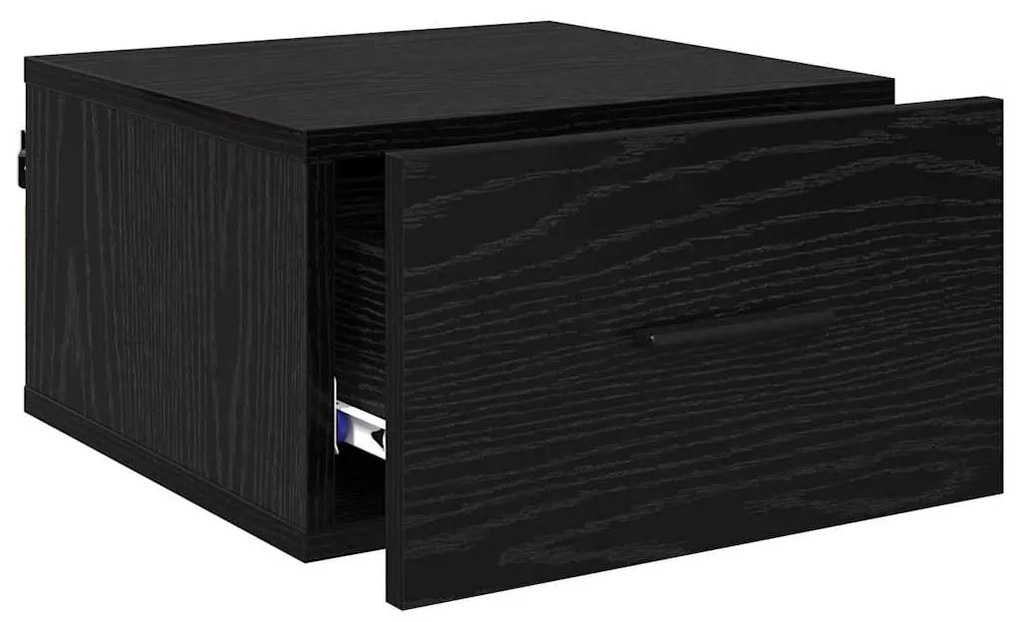 vidaXL Κομοδίνο Μαύρη δρυς 35 x 35 x 20 εκ Επεξεργασμένο ξύλο