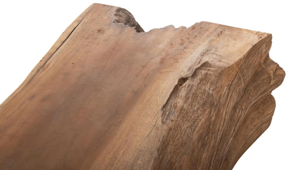 Τραπεζάκι σαλονιού TORANKU C9796 Μασίφ Κορμός TEAK σε Φυσικό 94x57x31 εκ.