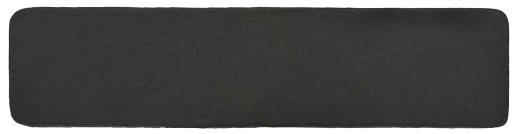 vidaXL Ταμπουρέ Σκούρο Γκρι 120 x 28 x 26 εκ. Υφασμάτινο