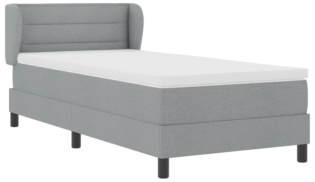 vidaXL Στρώμα με Μηχανισμό Ύπνου Γκρι 80x200 εκ. Υφασμάτινο