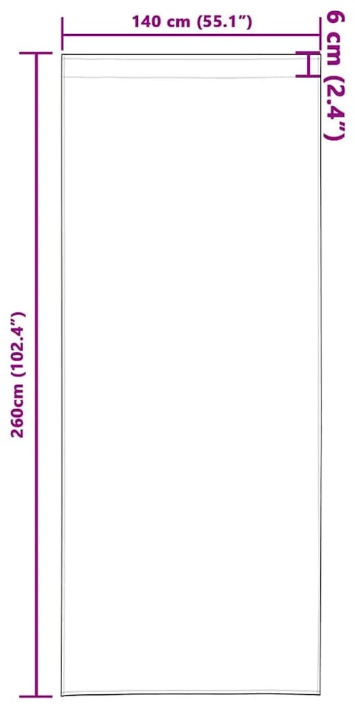 vidaXL Κουρτίνες Μαύρης Ύφανσης με Δαχτυλίδια 2 pcs Λευκό φωτεινό