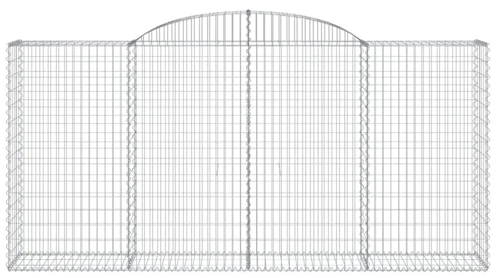 vidaXL Συρματοκιβώτια Τοξωτά 25 τεμ. 300x50x140/160 εκ. Γαλβαν. Ατσάλι