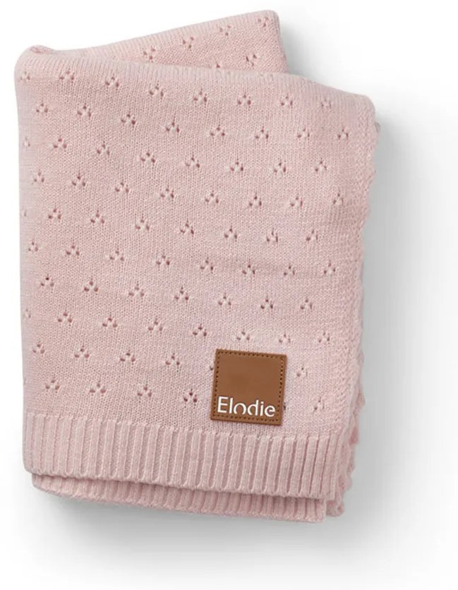 Κουβέρτα Πλεκτή Αγκαλιάς (75x100) Elodie Pointelle Ακρυλική Misty Pink BR79329