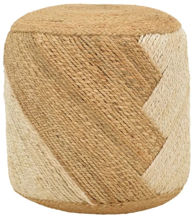 Σκαμπό Elision Inart φυσικό-μπεζ 100% γιούτα Φ38x38εκ