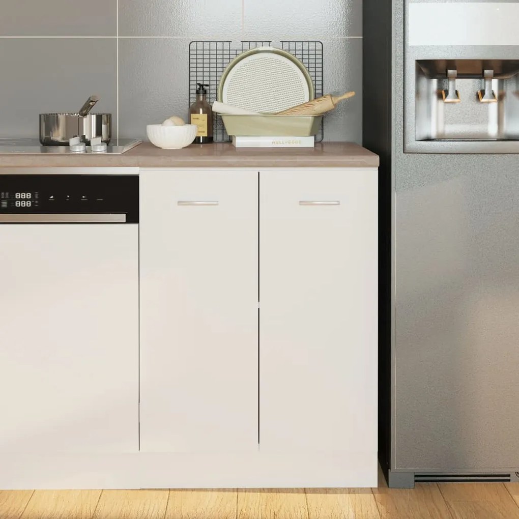 vidaXL Πάγκος Κουζίνας Μπεζ με Υφή Μαρμάρου 60x60x2,8 εκ Μοριοσανίδα