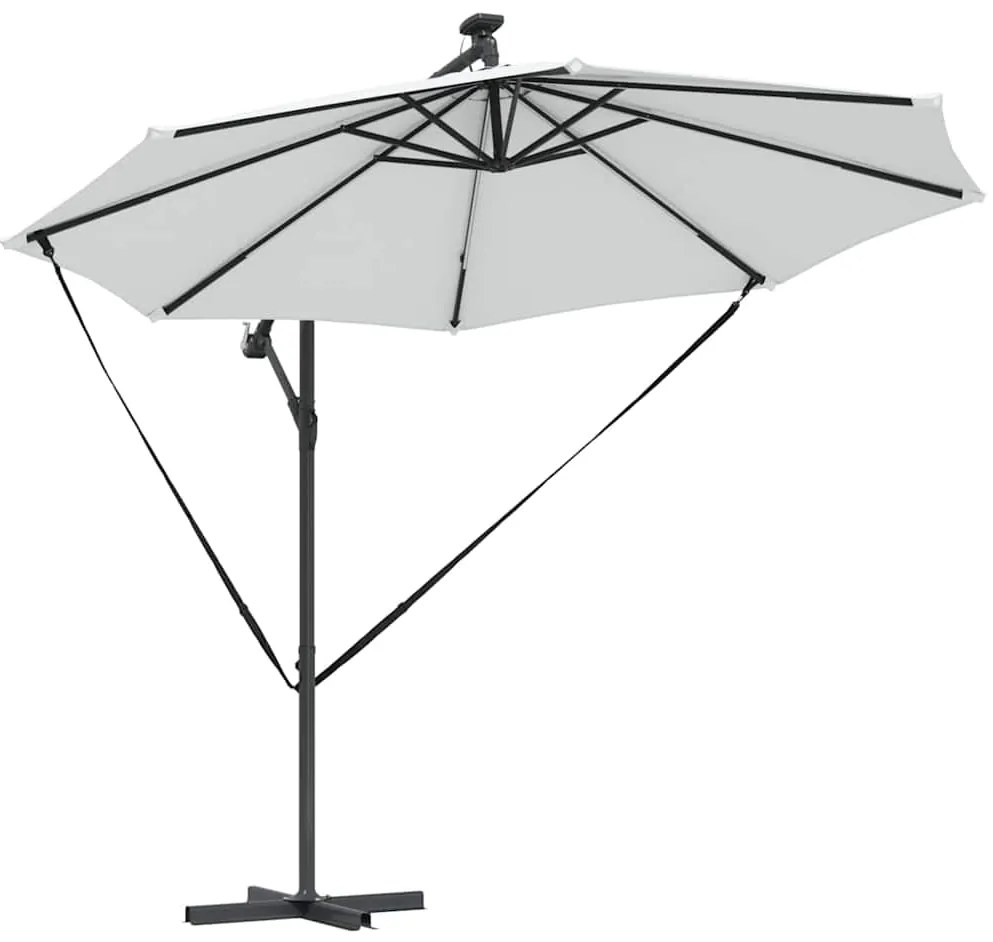 vidaXL Ομπρέλα Cantilever Banana Άμμος 294 x 294 x 248 cm