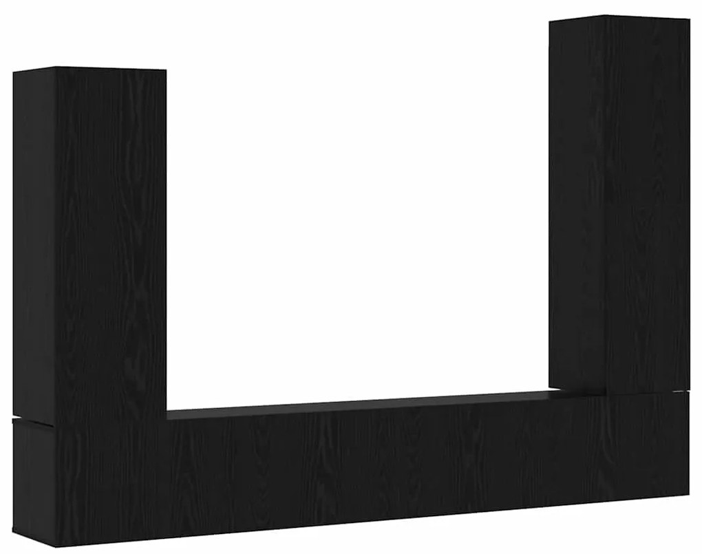 vidaXL Σετ επίπλου τηλεόρασης 4 pcs Μαύρη δρυς 30.5 x 30 x 110 εκ.