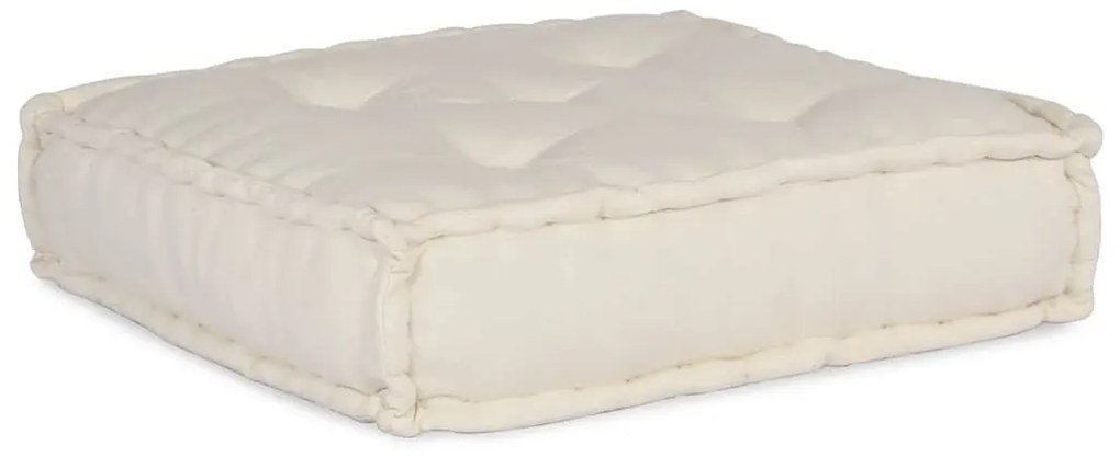 Modular Pouffe Cream 70x70x36 ύφασμα - Κρεμ