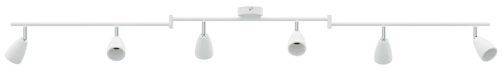 vidaXL Φωτιστικό Οροφής 6 Way Adjustable White GU10