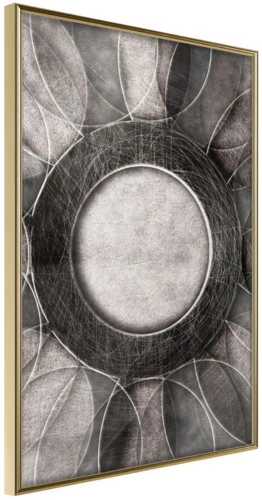 Αφίσα - Circles - 30x45 - Χρυσό - Χωρίς πασπαρτού