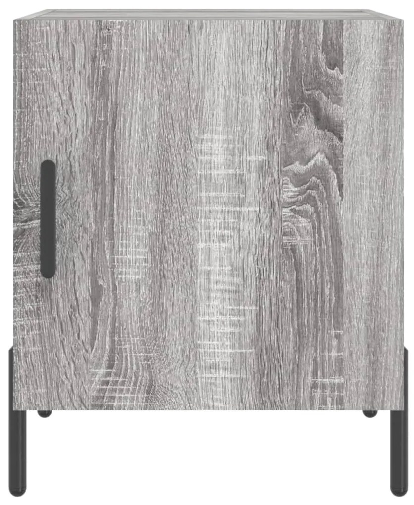 vidaXL Κομοδίνο Γκρι Sonoma 40 x 40 x 50 εκ. από Επεξεργασμένο Ξύλο