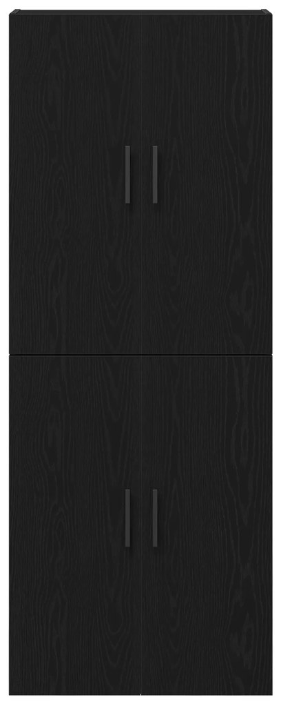 vidaXL Ντουλάπια 2 τεμάχια Μαύρο Δρυ 69,5x34x180 εκ, Επεξεργασμένο Ξύλο.