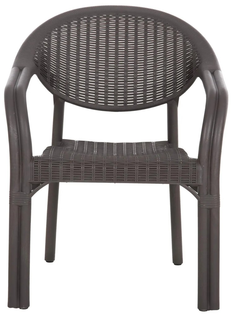 ΠΟΛΥΘΡΟΝΑ ΠΟΛΥΠΡΟΠΥΛΕΝΙΟΥ FETT  BAMBOO LOOK-ΚΑΦΕ 63x59x81Υεκ. 63x59x81 εκ.