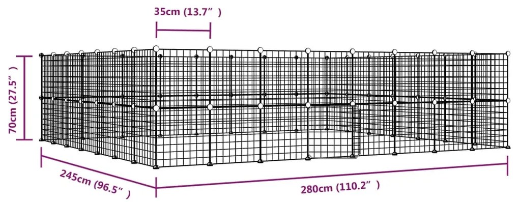 ΚΛΟΥΒΙ ΚΑΤΟΙΚΙΔΙΩΝ ΜΕ 60 ΠΑΝΕΛ + ΠΟΡΤΑ ΜΑΥΡΟ 35 X 35ΕΚ ΑΤΣΑΛΙΝΟ 3114042