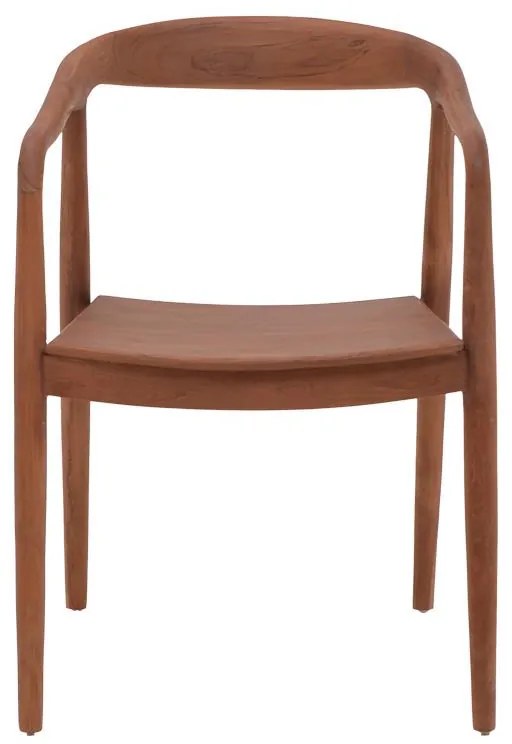 Καρέκλα - Πολυθρόνα Zonge σκελετός teak ξύλο σε καρυδί 54x57x76 εκ. 54x57x76 εκ.