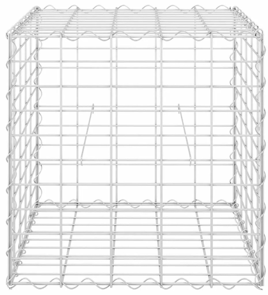 vidaXL Συρματοκιβώτιο Κύβος 50 x 50 x 50 εκ. από Ατσάλινο Σύρμα