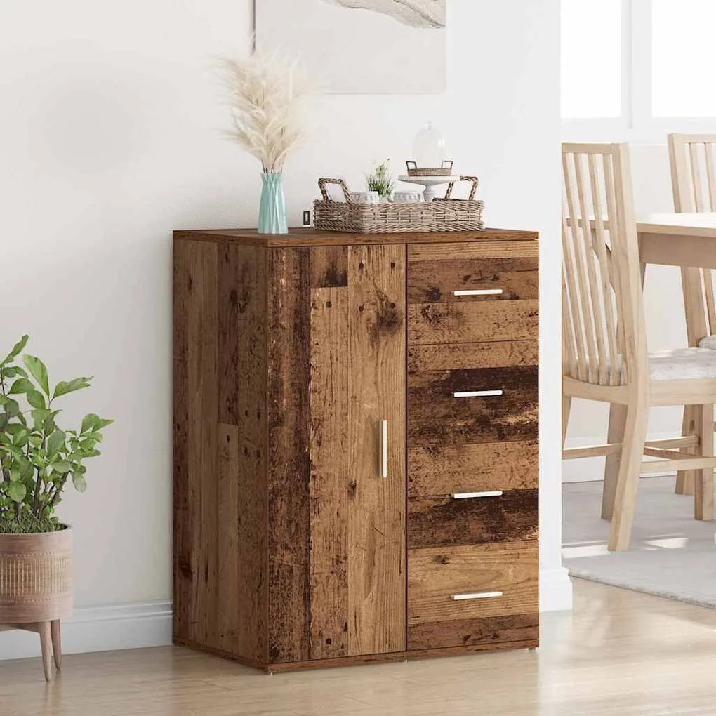 vidaXL Πλαϊνό γραφείο Παλιό Ξύλο 59 x 39 x 80 εκ. Επεξεργασμένο ξύλο