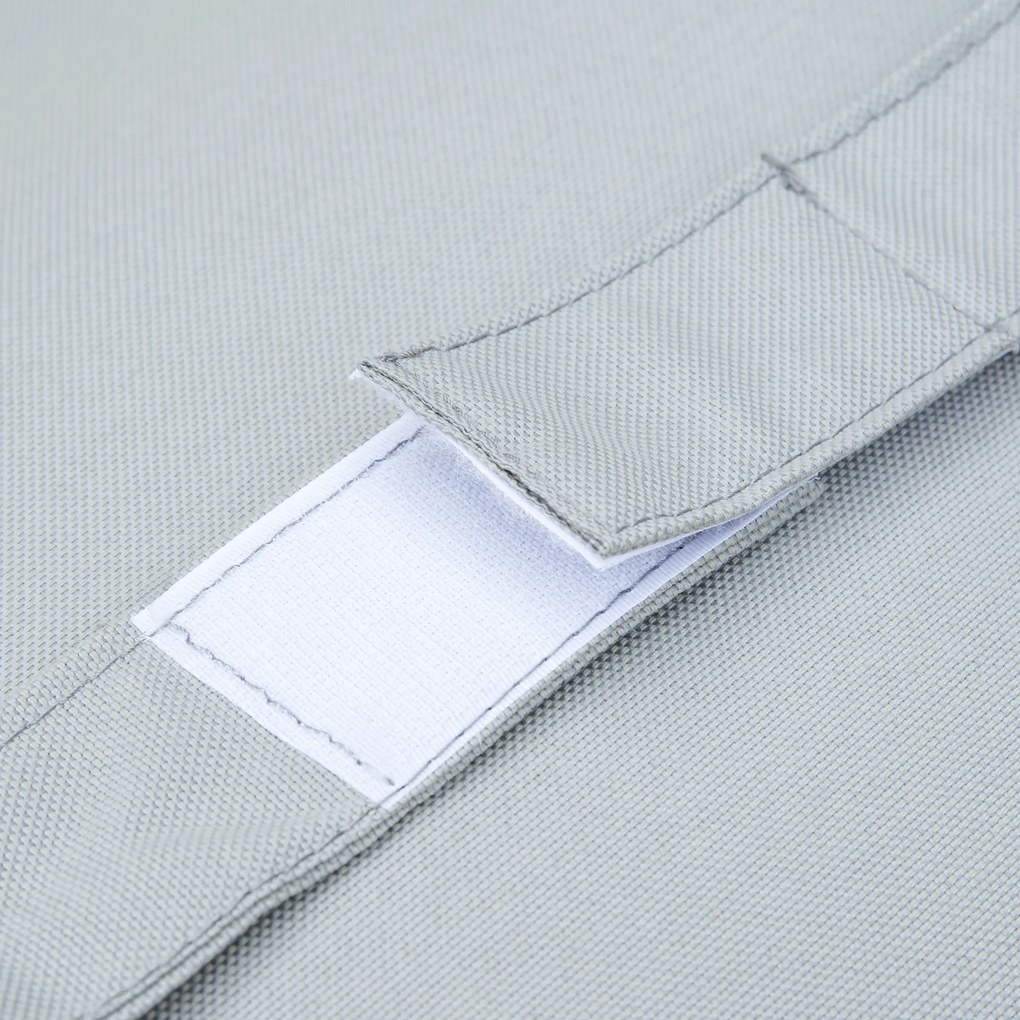 Outsunny Σετ επίπλων κήπου για 3 άτομα με βοηθητικό τραπέζι, καναπές με μαξιλάρια, σχήμα L, εξωτερικού χώρου, αλουμίνιο, κρεμ λευκό