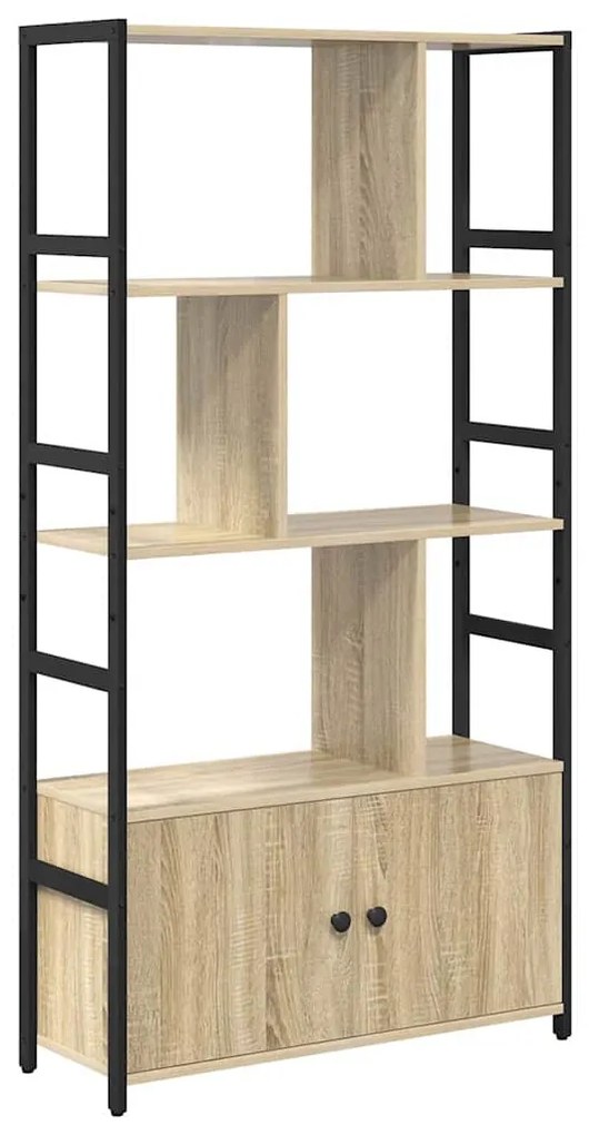 vidaXL Ράφι Βιβλίων Sonoma Δρυς 80 x 30 x 155.5 εκ Επεξεργασμένο ξύλο