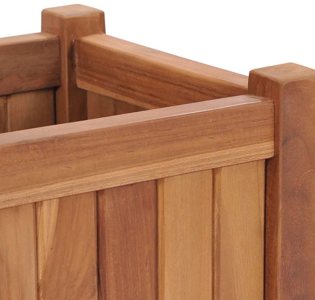 vidaXL Ζαρντινιέρα Υπερυψωμένη 30 x 30 x 30 εκ. από Μασίφ Ξύλο Teak