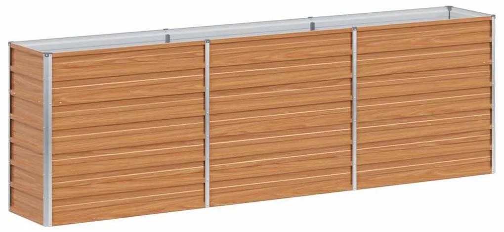 vidaXL Υπερυψωμένη Ζαρντινιέρα Ανοιχτό καφέ 240 x 40 x 77 cm