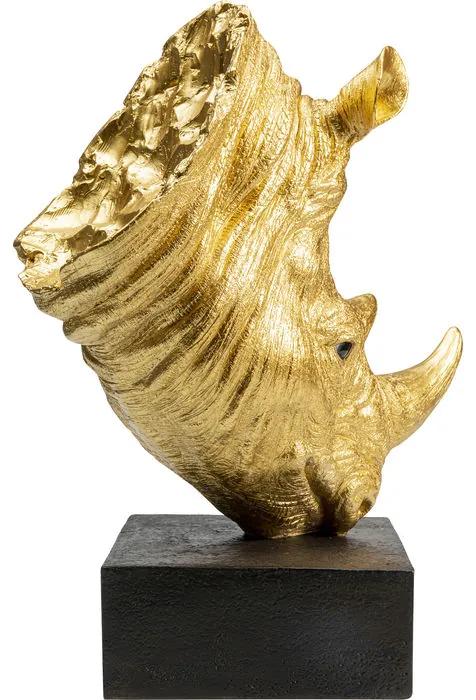 Διακοσμητικό Επιτραπέζιο Χρυσός Ρινόκερος 36 εκ.