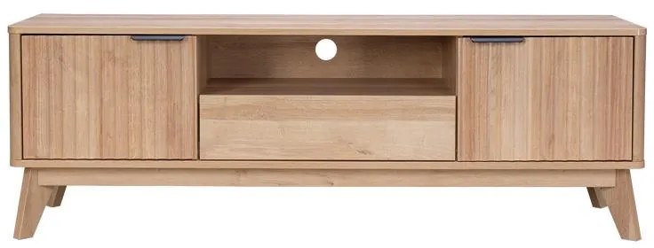 Έπιπλο τηλεόρασης Hamea mdf σε φυσική απόχρωση 145x39,5x49εκ 145x39.5x49 εκ.