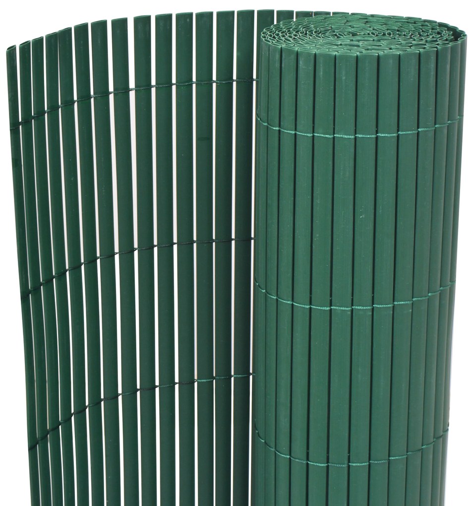 vidaXL Κήπος Φράκτης Διπλής Όψης Πράσινο 1,5x3 μ PVC