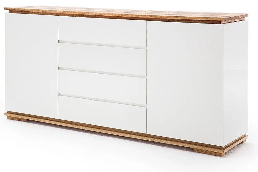 Μπουφές Μαύρη Λάκα 172x81x40