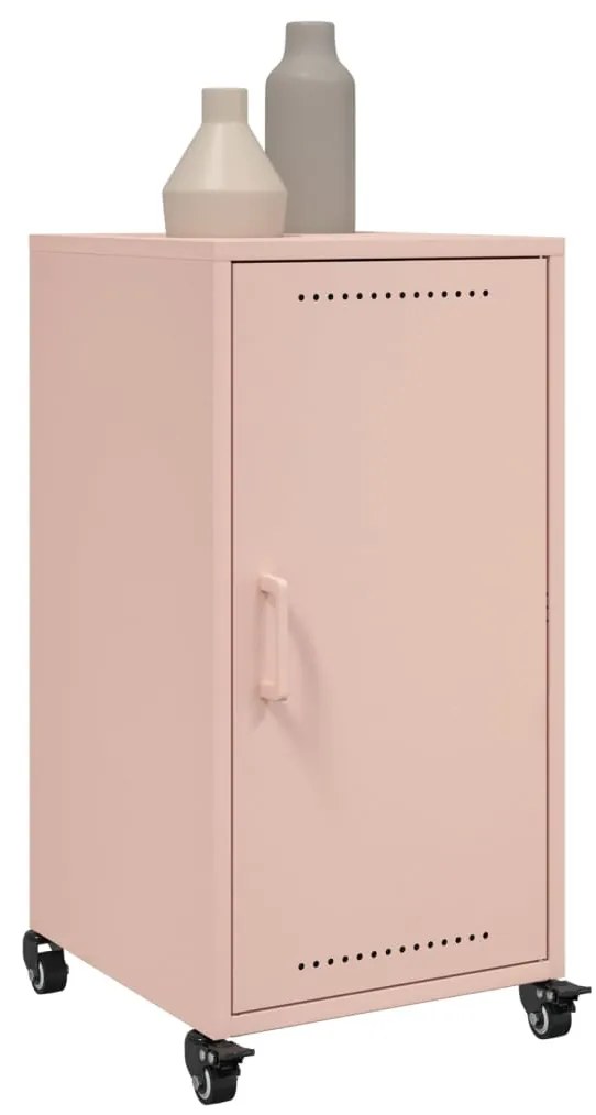 vidaXL Ντουλάπι Ροζ 36x39x72 εκ. από Ατσάλι