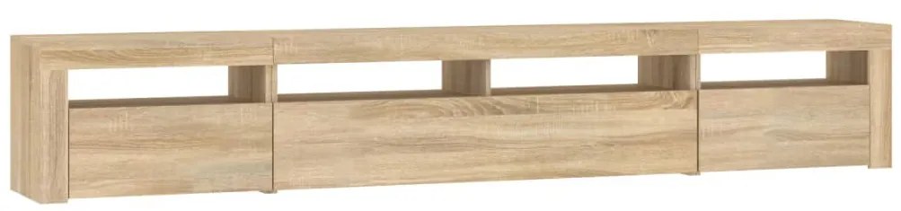 vidaXL Έπιπλο Τηλεόρασης με LED Sonoma Δρυς 240 x 35 x 40 εκ.