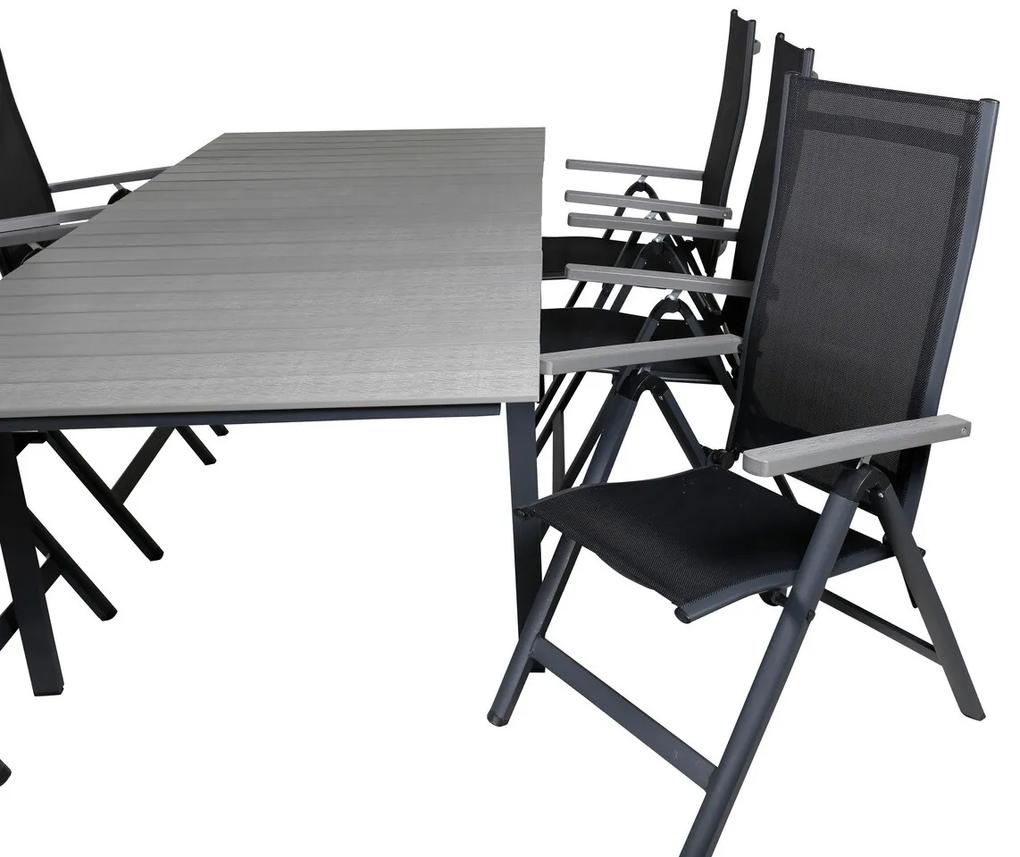 Σετ Τραπέζι και καρέκλες Dallas 689, Polyξύλο, 72 kg, Ύφασμα, Μέταλλο | Epipla1.gr
