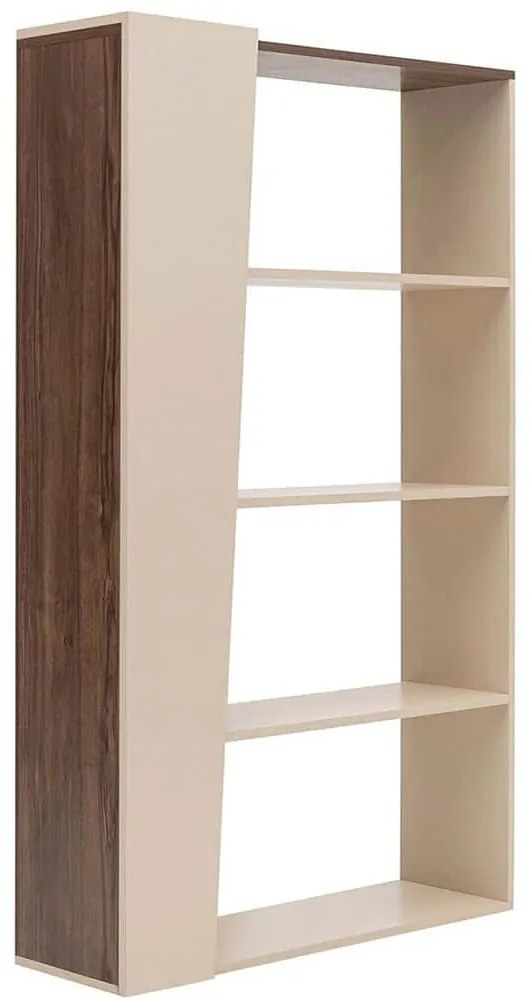 Βιβλιοθήκη Clark 550ARN3447 100x30x170cm Walnut-Beige