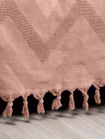 Κουβέρτα Πικέ Ζακάρ GOLWE PINK