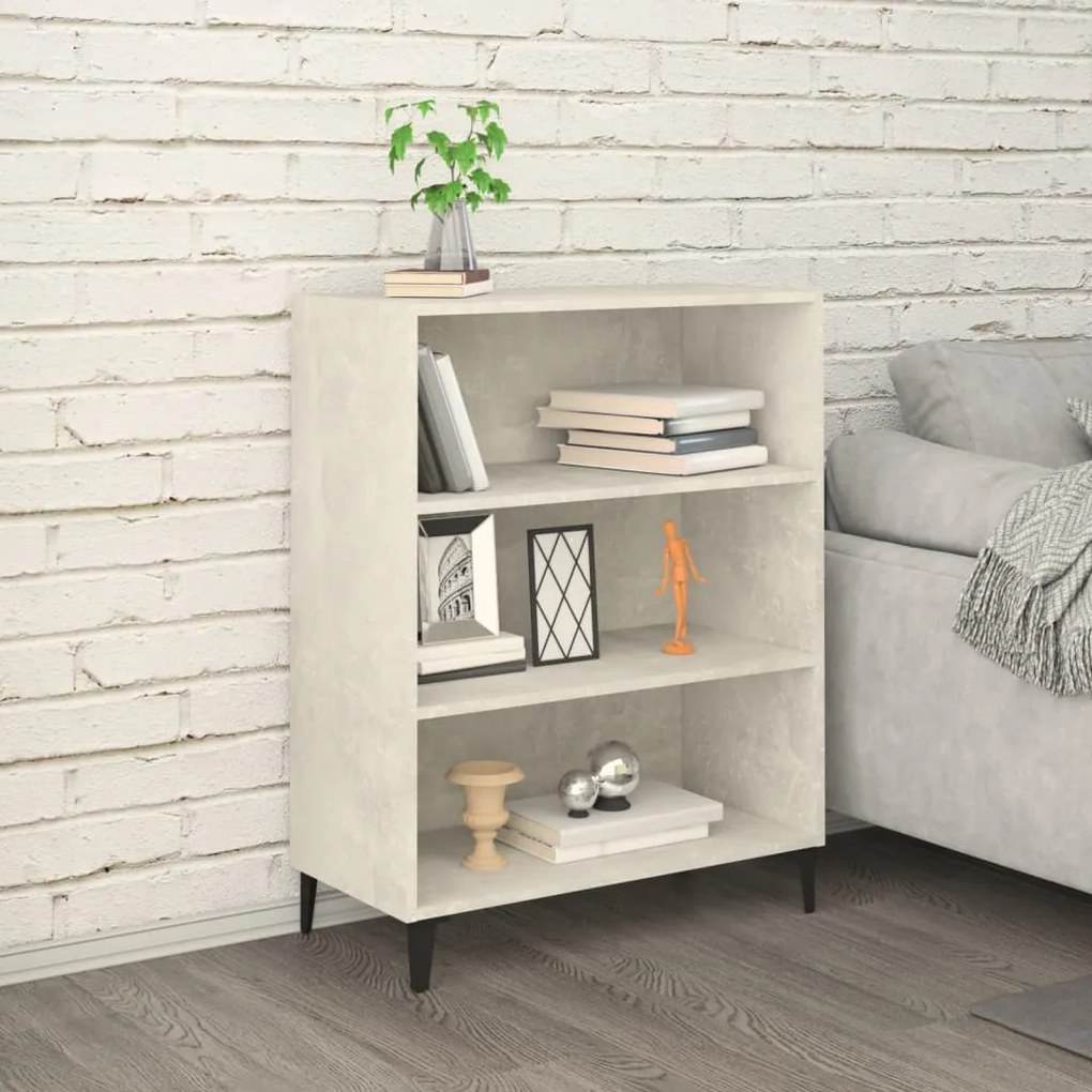 vidaXL Ντουλάπι Γκρι Σκυροδέματος 69,5x32,5x90 εκ. Επεξεργασμένο Ξύλο