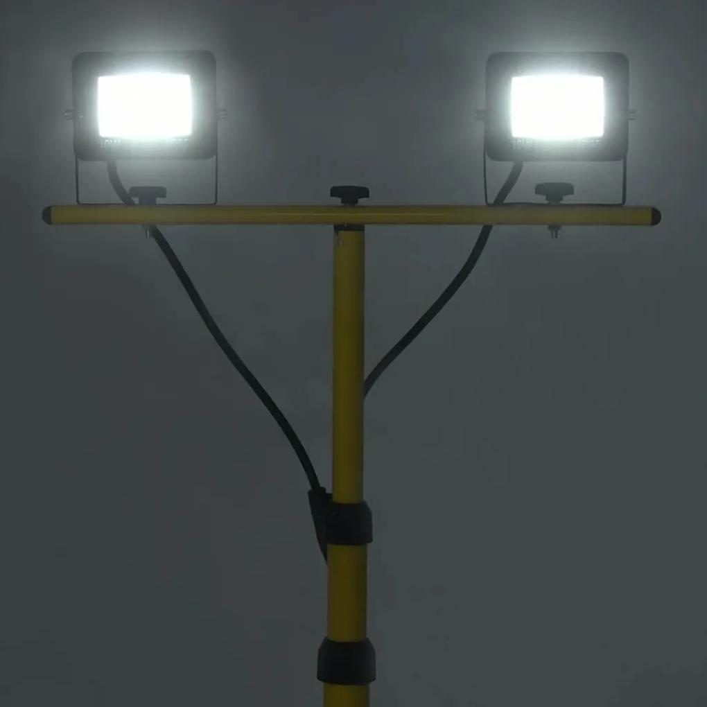 vidaXL Προβολέας LED με Τρίποδο Ψυχρό Λευκό 2 x 10 W