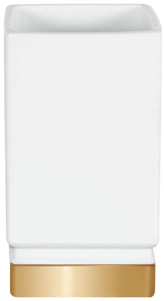 Ποτήρι Οδοντόβουρτσας Spirella 03196.003 Roma White/Gold