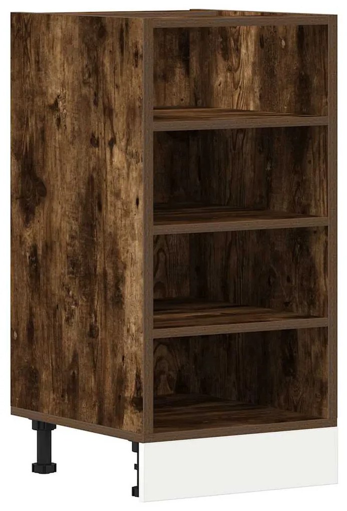 vidaXL Κάτω ντουλάπι Riga καπνιστή δρυς 40x44,5x81,5 cm